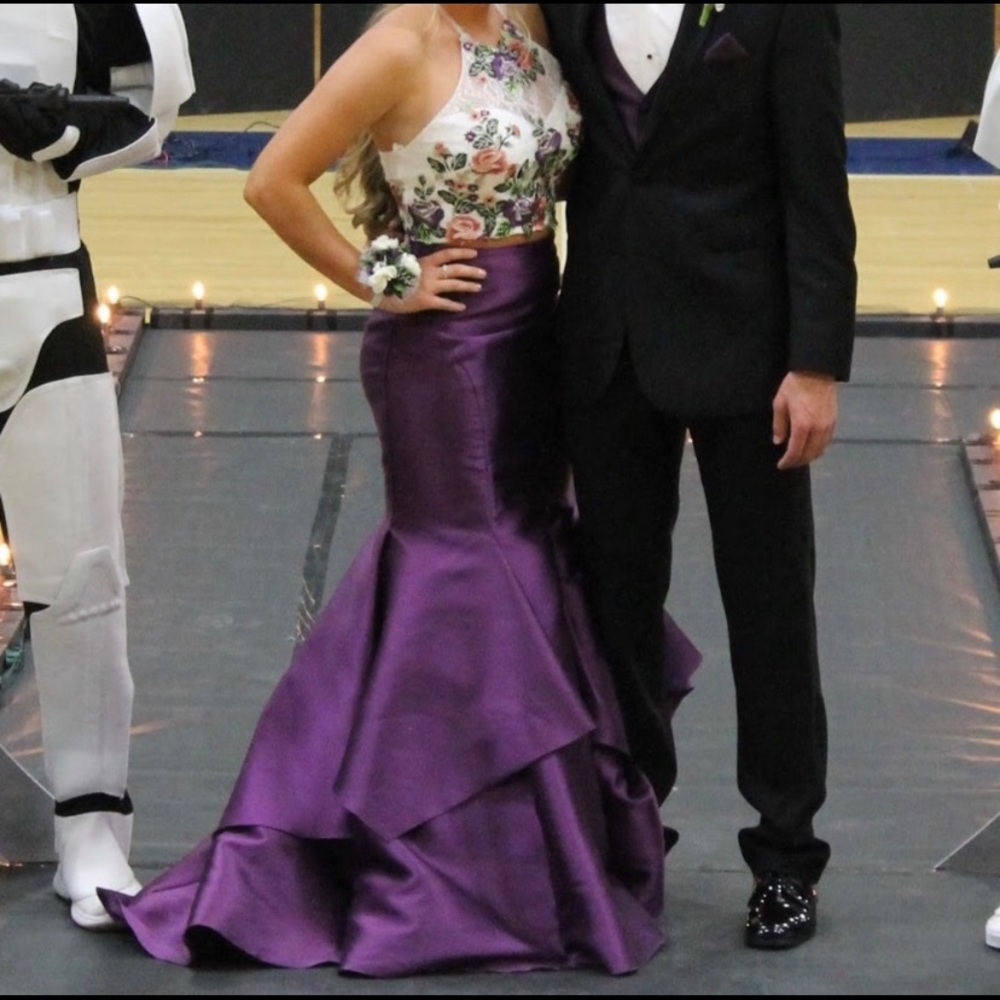 Prom dress with mermaid bottom